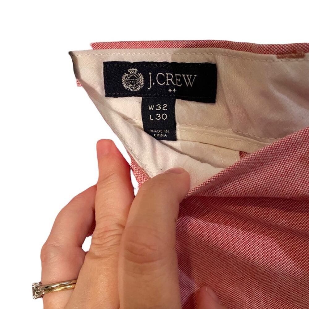 J.Crew Slim Bedford Pants Men’s 32x30 Salmon Pink Chino Preppy Golf old money - Picture 4 of 10
